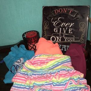 Bundle of girls bottoms 3 size 7 and 1 size 10